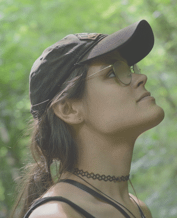 LJA inspecting some trees or maybe looking at a bird :)