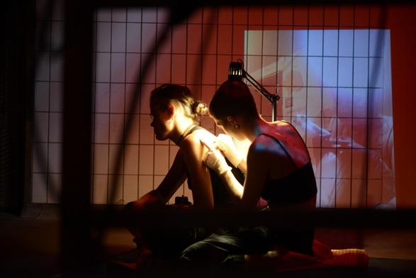 Background projections by Shana